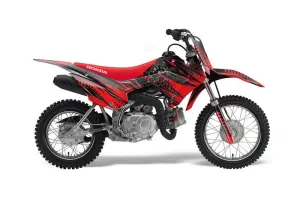 Honda CRF110 F Dirt Bike Graphic Kit - 2013-2018 Nuke Red