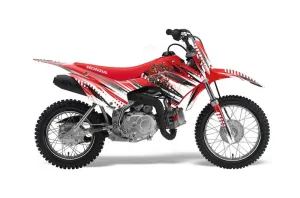Honda CRF110 F Dirt Bike Graphic Kit - 2013-2018 Nuke White