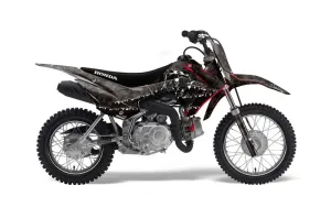 Honda CRF110 F Dirt Bike Graphic Kit - 2013-2018 Reaper Black