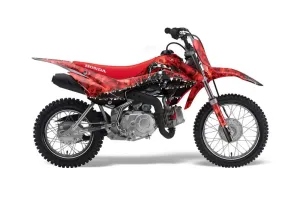 Honda CRF110 F Dirt Bike Graphic Kit - 2013-2018 Reaper Red