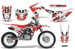Honda CRF125 F Dirt Bike Graphic Kit - 2014-2018 Expo Red