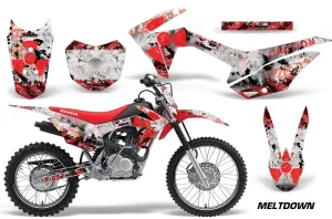 Honda CRF125 F Dirt Bike Graphic Kit - 2014-2018 Meltdown White