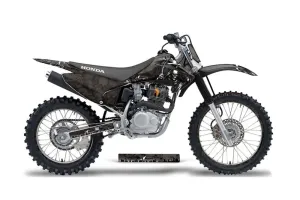 Honda CRF150 F Dirt Bike Graphic Kit - 2003-2007 Reaper Black