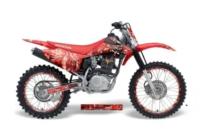 Honda CRF150 F Dirt Bike Graphic Kit - 2008-2014 Mad Hatter Red