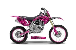 Honda CRF150 R Dirt Bike Graphic Kit - 2007-2016 Butterfly Pink