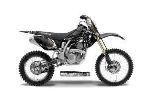 Honda CRF150 R Dirt Bike Graphic Kit - 2007-2016 Mad Hatter Black