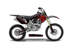 Honda CRF150 R Dirt Bike Graphic Kit - 2007-2016 Silver Star - Reloaded Red