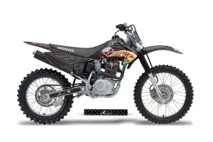 Honda CRF230 F Dirt Bike Graphic Kit - 2003-2007 Vegas Baller Black