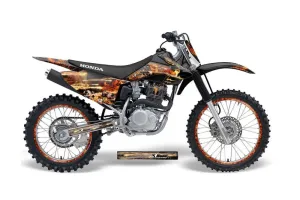 Honda CRF230 F Dirt Bike Graphic Kit - 2008-2014 Firestorm Black