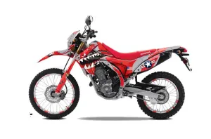 Honda CRF250 L Enduro Dirt Bike Graphic Kit - 2013-2020 P40 Warhawk Red