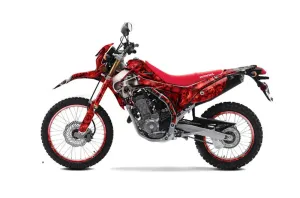 Honda CRF250 M Enduro Dirt Bike Graphic Kit - 2013-2020 Bone Collector Red