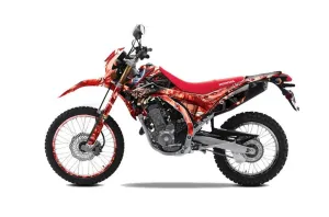 Honda CRF250 M Enduro Dirt Bike Graphic Kit - 2013-2020 Mad Hatter Red