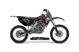 Honda CRF250 R Dirt Bike Graphic Kit - 2004-2013 Bone Collector Black