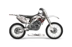Honda CRF250 R Dirt Bike Graphic Kit - 2004-2013 Bone Collector White
