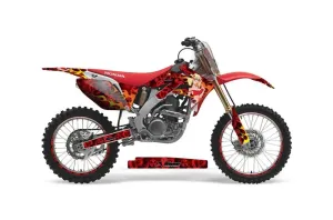 Honda CRF250 R Dirt Bike Graphic Kit - 2004-2013 Motorhead Mandy Red