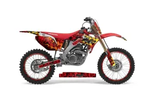 Honda CRF250 R Dirt Bike Graphic Kit - 2004-2013 Motorhead Red