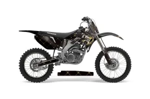 Honda CRF250 R Dirt Bike Graphic Kit - 2004-2013 Silver Star - Reloaded Gold