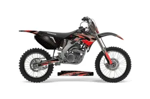 Honda CRF250 R Dirt Bike Graphic Kit - 2004-2013 Tribal Flames Black