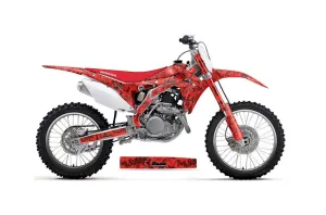 Honda CRF250 R Dirt Bike Graphic Kit - 2014-2017 Digicamo Red