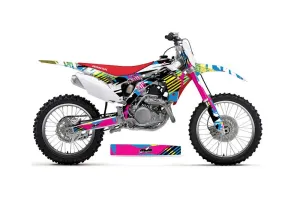 Honda CRF250 R Dirt Bike Graphic Kit - 2014-2017 Flashback
