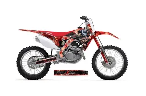 Honda CRF250 R Dirt Bike Graphic Kit - 2014-2017 Mad Hatter Red