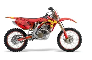 Honda CRF450 R Dirt Bike Graphic Kit - 2002-2012 Meltdown Red