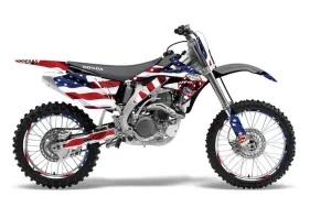 Honda CRF450 R Dirt Bike Graphic Kit - 2002-2012 Sin and Stripes