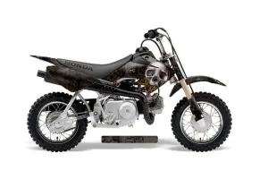 Honda CRF50 Dirt Bike Graphic Kit - 2004-2024 Bone Collector Black