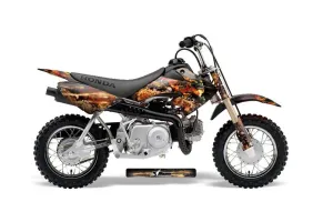Honda CRF50 Dirt Bike Graphic Kit - 2004-2024 Firestorm Black
