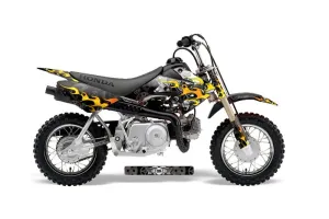 Honda CRF50 Dirt Bike Graphic Kit - 2004-2024 Motorhead Black