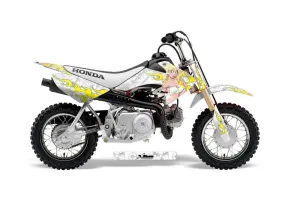 Honda CRF50 Dirt Bike Graphic Kit - 2004-2024 Motorhead Mandy White