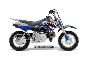 Honda CRF50 Dirt Bike Graphic Kit - 2004-2024 P40 Warhawk Blue