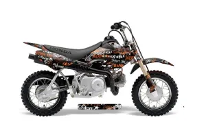 Honda CRF50 Dirt Bike Graphic Kit - 2004-2024 Silver Star - Silverhaze Orange