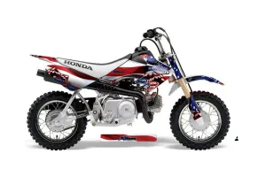 Honda CRF50 Dirt Bike Graphic Kit - 2004-2024 Sin and Stripes