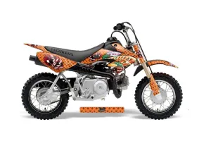 Honda CRF50 Dirt Bike Graphic Kit - 2004-2024 Vegas Baller Orange