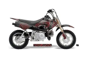 Honda CRF50 Dirt Bike Graphic Kit - 2004-2024 Widow Maker Red
