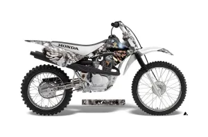 Honda CRF70 Dirt Bike Graphic Kit - 2004-2015 Mad Hatter White