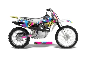 Honda CRF80 Dirt Bike Graphic Kit - 2004-2010 Flashback