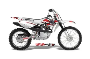 Honda CRF80 Dirt Bike Graphic Kit - 2004-2010 Toxicity Red