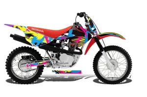 Honda CRF80 Dirt Bike Graphic Kit - 2011-2016 Flashback