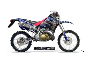 Honda CRM 250 AR Dirt Bike Graphic Kit - 1989-1999 Mad Hatter Blue