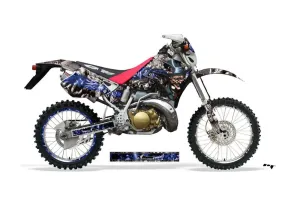 Honda CRM 250 AR Dirt Bike Graphic Kit - 1989-1999 Mad Hatter Silver