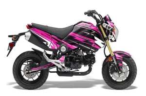 Honda Grom 125 Dirt Bike Graphic Kit - 2013-2016 Attack Pink