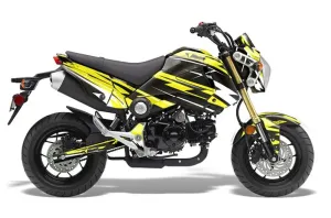 Honda Grom 125 Dirt Bike Graphic Kit - 2013-2016 Attack Yellow