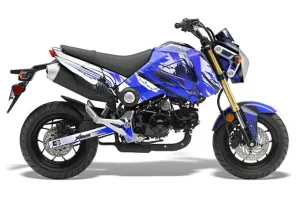 Honda Grom 125 Dirt Bike Graphic Kit - 2013-2016 Carbon X Blue