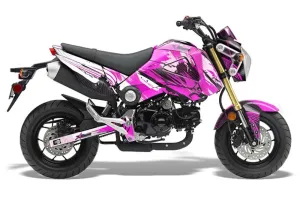 Honda Grom 125 Dirt Bike Graphic Kit - 2013-2016 Carbon X Pink