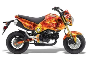Honda Grom 125 Dirt Bike Graphic Kit - 2013-2016 Fireblaze Red