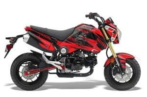 Honda Grom 125 Dirt Bike Graphic Kit - 2013-2016 Nuke Red