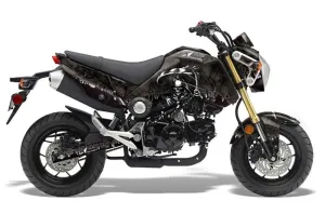 Honda Grom 125 Dirt Bike Graphic Kit - 2013-2016 Reaper Black