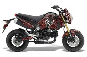 Honda Grom 125 Dirt Bike Graphic Kit - 2013-2016 Widow Maker Red